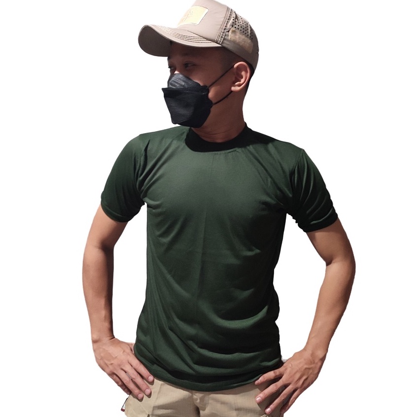 Kaos Pria  Daleaman TNI AD AU Hijau Army
