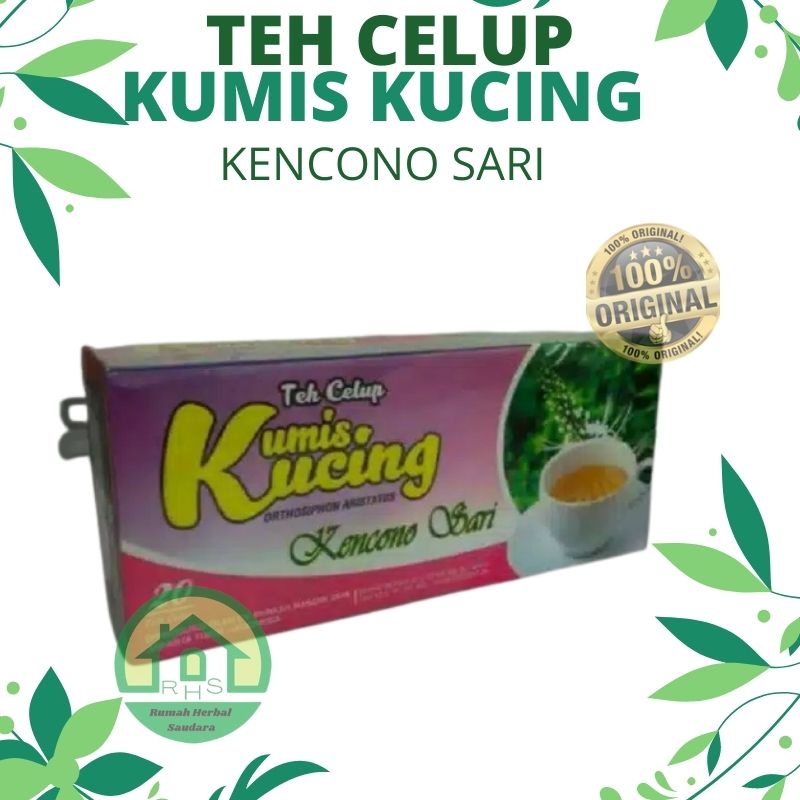 

ASLI ORIGINAL Teh Celup Kumis Kucing Kencono Sari Herbal Batu Ginjal Original OBAT HERBAL ALAMI