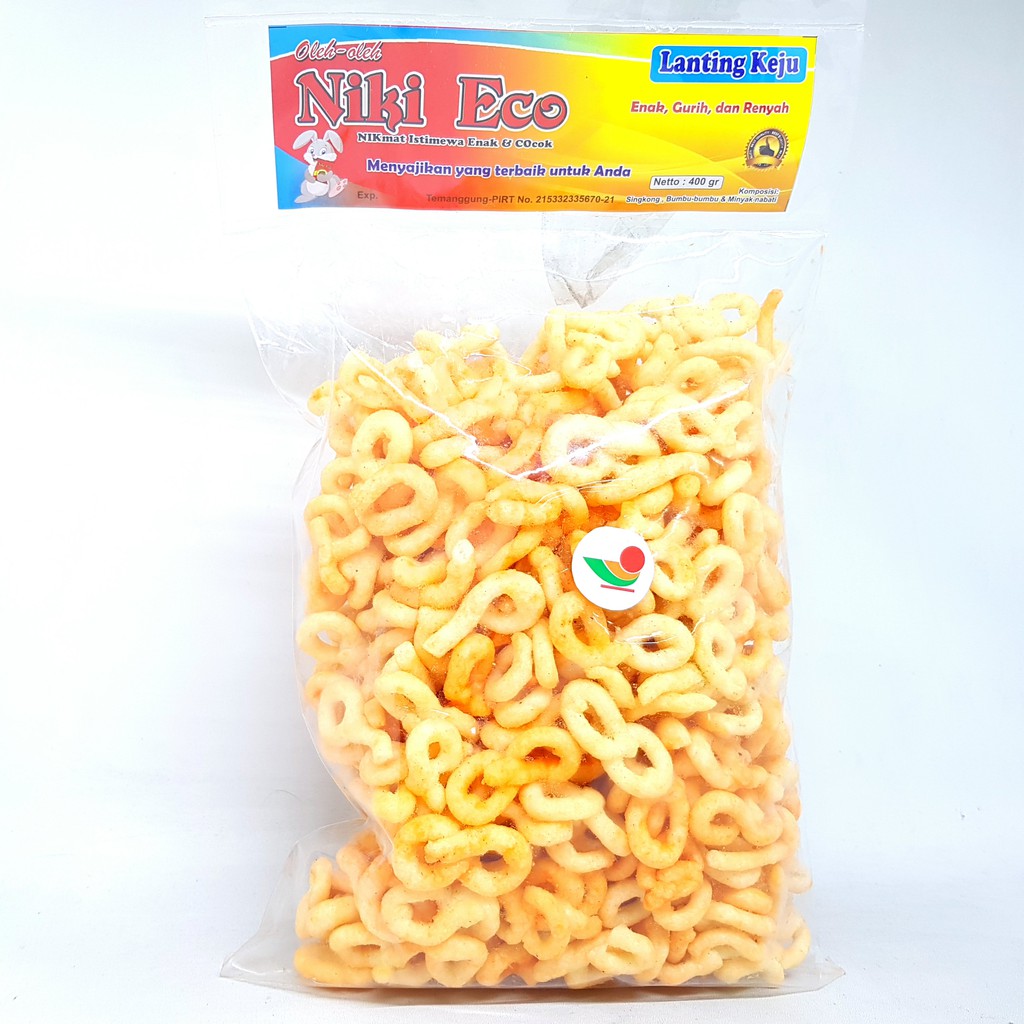 

NIKI ECO LANTING 400gr | RASA KEJU JAGUNG SPESIAL PEDAS MANIS KLANTING KRIPIK KERIPIK SINGKONG GURIH