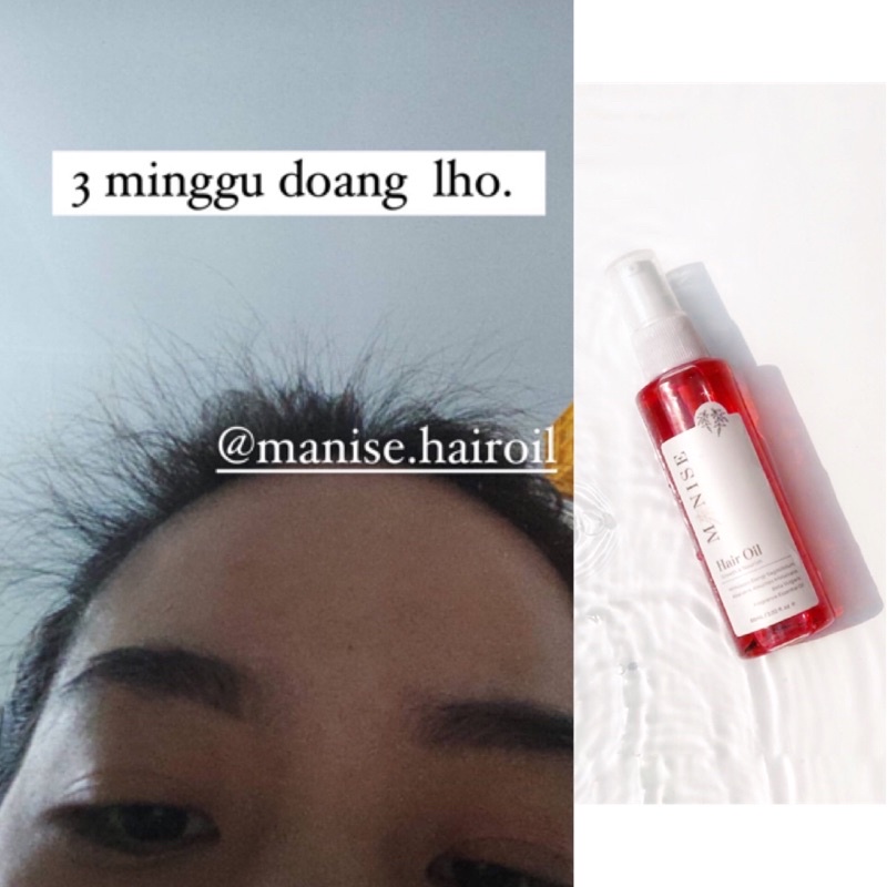 RONTOK BOTAK!  Manise Hair Oil - CEK TESTI tonic serum minyak rambut kemiri follow me shampoo fall-3