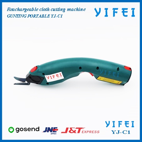 YJ-C1 Rechargeable Cutting Machine Electric Scissor gunting kain YIFEI