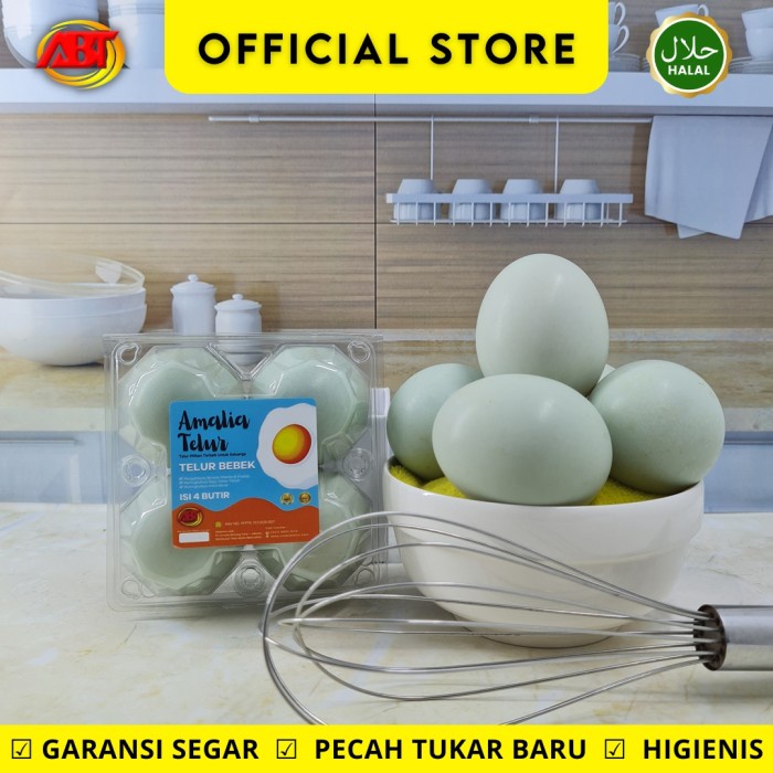 

ABT - Telur Bebek Amalia Telur Premium Garansi Segar - isi 4 Butir