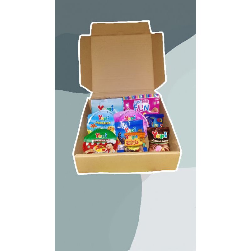 

PAKET PERMEN YUPI / SNACK BOX / GIFT BOX / HAMPERS /SNACK BOX MURAH