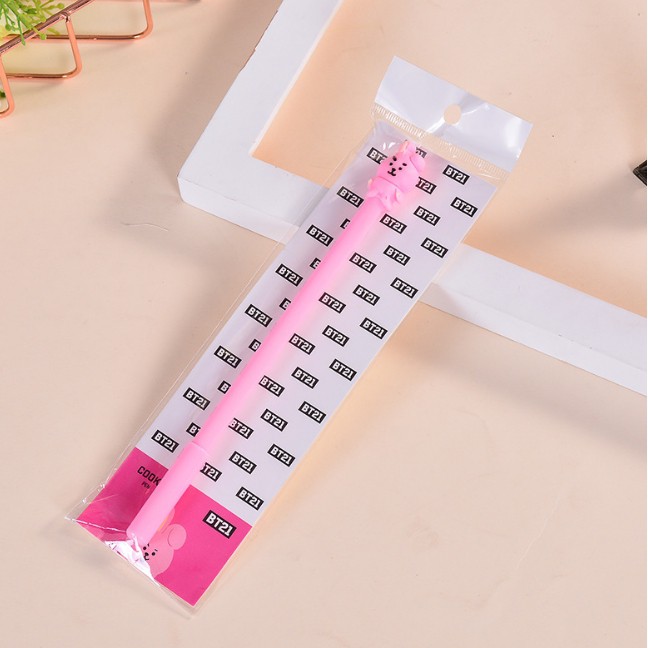 

DEJI - (PACKINGAN) Pulpen Fancy Gel Pena Karakter BTS Army KPOP / Stationary