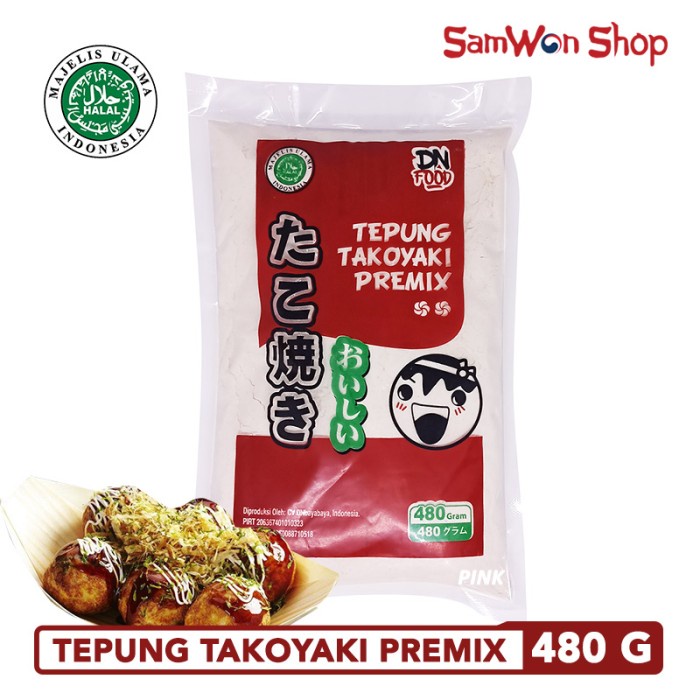 

MURAH TEPUNG TAKOYAKI PREMIX 480 GRAM DN FOOD - TAKOYAKI TAKO MIX INSTAN
