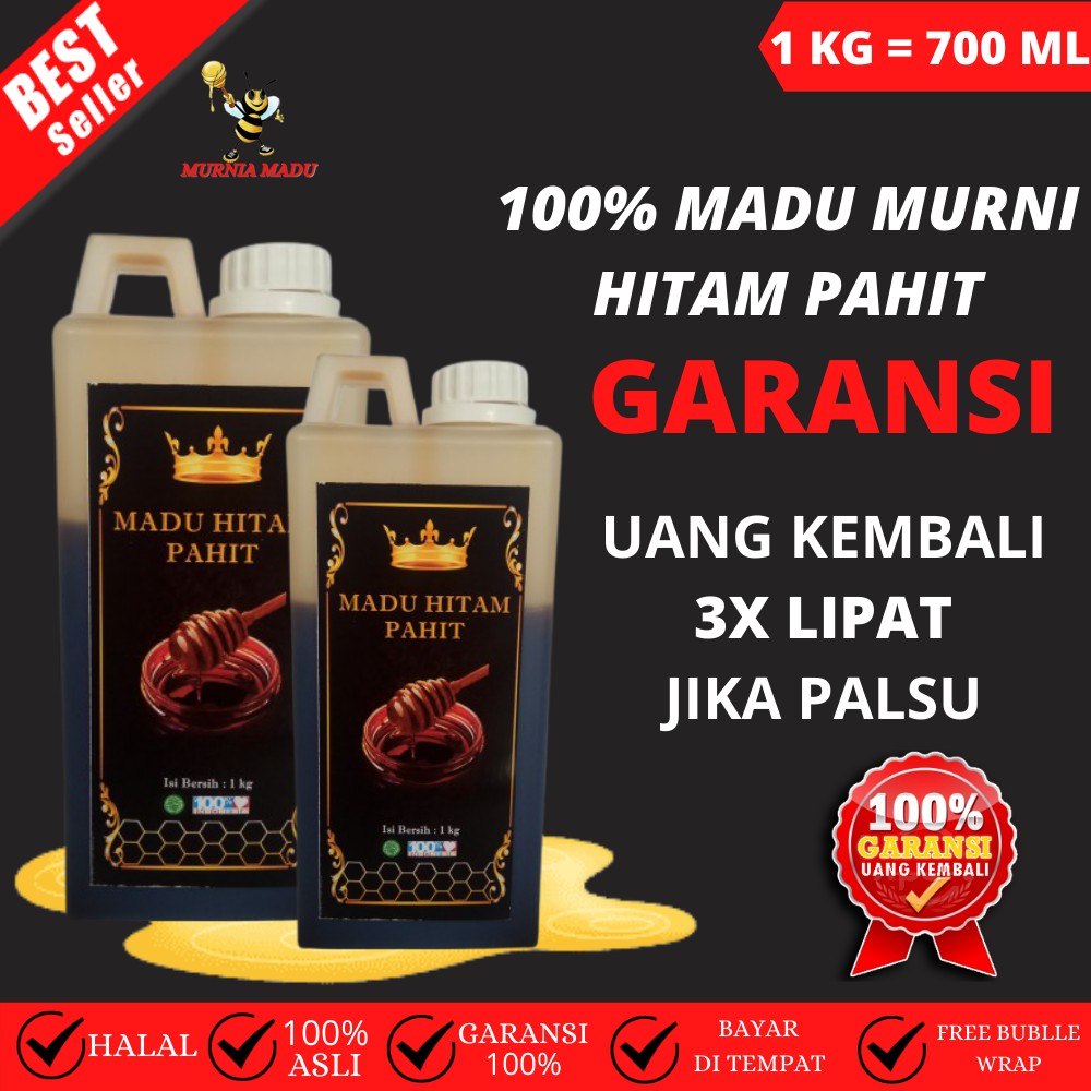 

Madu Hitam Pahit Murni Hutan Asli // Madu Hutan Multiflora Sumbawa Murni 100% Alami Nusantara 1kg