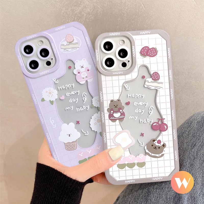 Soft Case TPU Bening Desain Kelinci Beruang Untuk Xiaomi Redmi 9A 10 10C 9 9T 9C NFC POCO M3 M4 POCO X3 Pro NFC Redmi Note 8 11s 10S 9 9s 9s 9s 9pro 10 11 Pro Max Plus