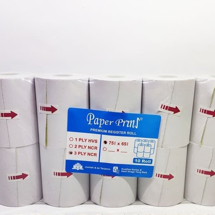 

REGISTER ROLL 75 X 65 3PLY NCR PAPERPRYNS
