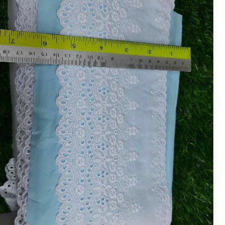 RENDA KATUN JEPANG K6 PUTIH BERSIH KUALITAS PREMIUM 12cm perROLL UTUH