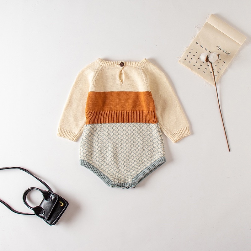 Sunset knit romper bayi