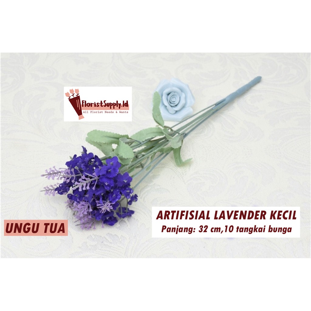 [10 tangkai] Arifisial Lavender Kecil / Bunga Plastik