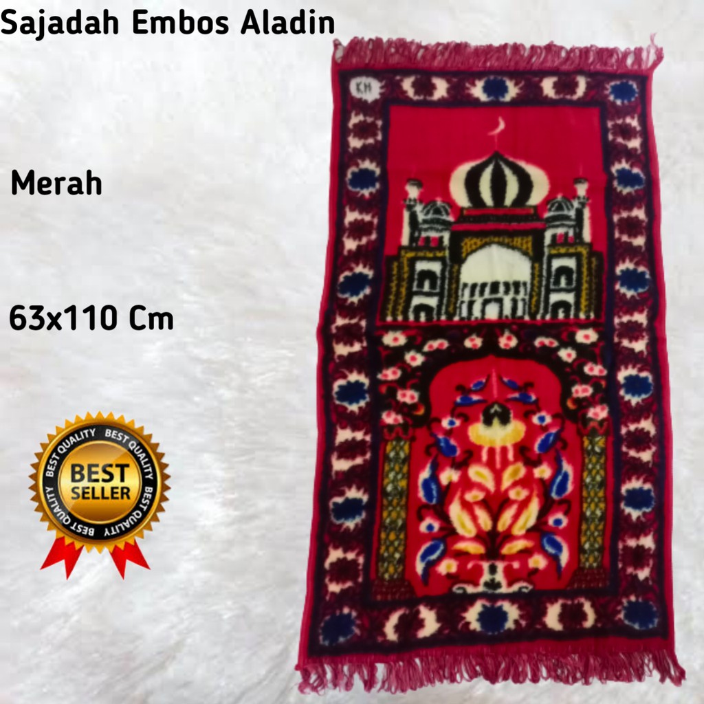 SAJADAH EMBOSS ALADIN LEMBUT/HARGA GROSIR/BEST SELLER/BISA BAYAR DI TEMPAT