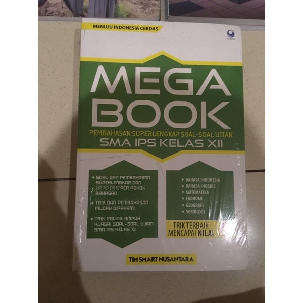 Detik detik Ujian Nasional Matematika, Bahasa Indonesia, Mega Book SMA IPS kelas XII 12-Mega Book