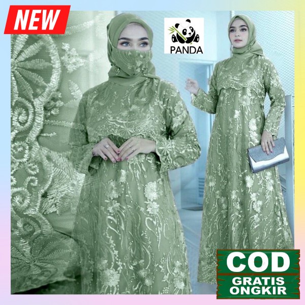 Baju Gamis Casual Model Terbaru Mewah Jumbo Gamis Lebaran Pesta Kondangan Bju Muslimah Terbaru 2022 