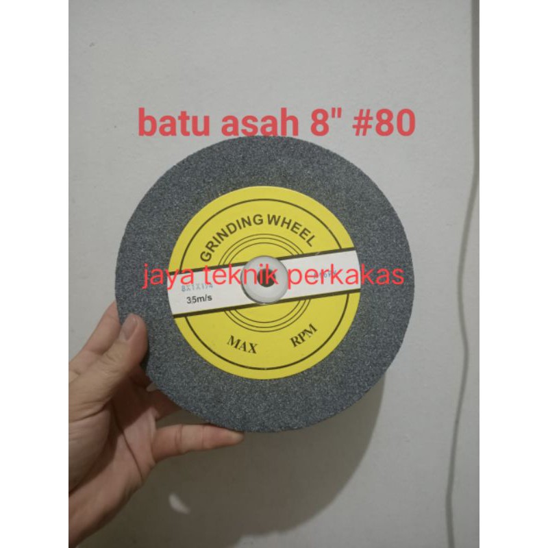 Grinding wheel 8" x 1" #80 - batu asah pisau - batu poles besi