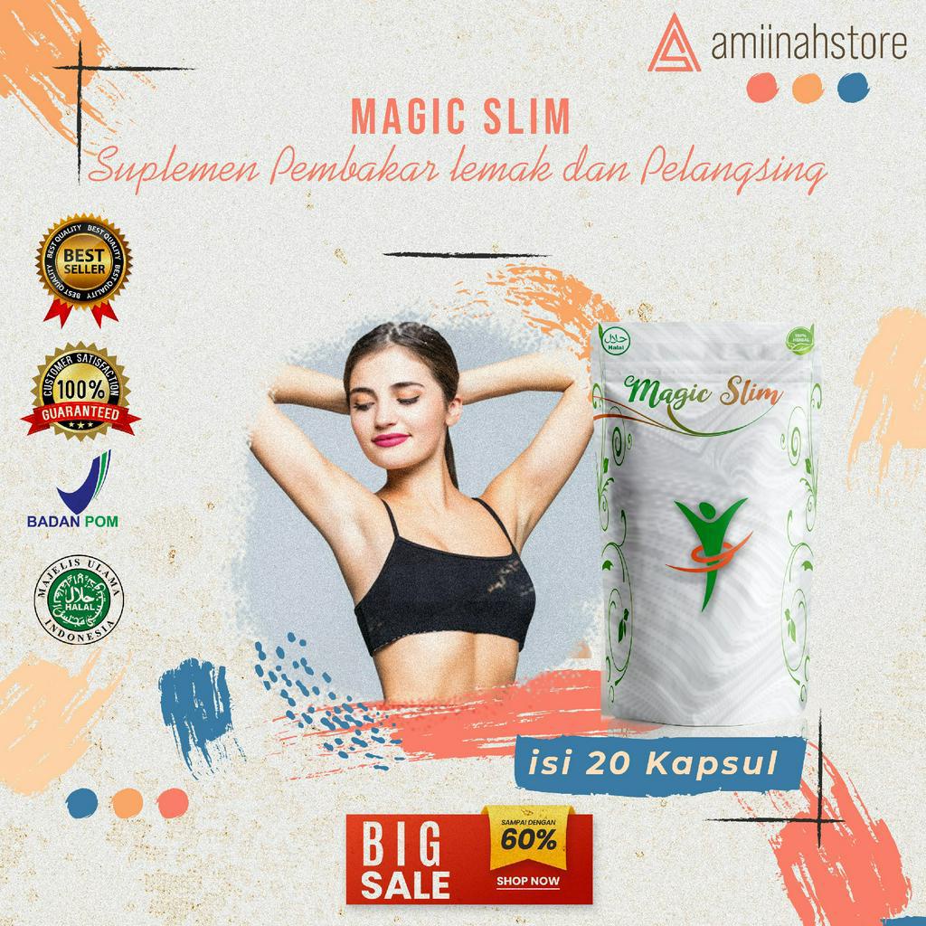 MAGIC SLIM – Suplemen Pembakar Lemak / suplemen pelangsing / pelngsing terlaris / penghancur lemak