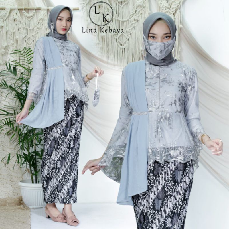 KEBAYA MODEREN-BLOUSE AMALIA-KEBAYA AURORA SLENDANG CERUTY-KEBAYA WISUDA-kebaya tile