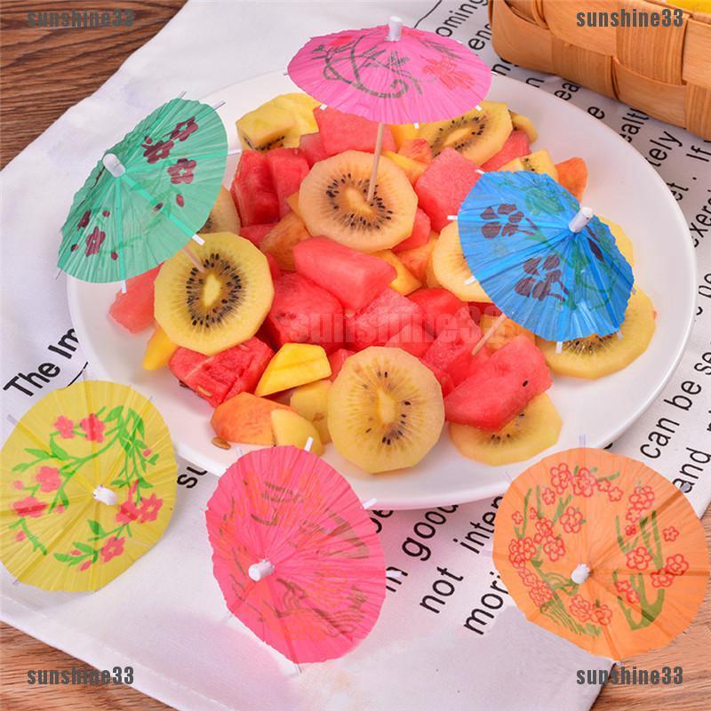 50Pcs Payung Parasol Kertas Warna Warni Hiasan Gelas 50Pcs Payung Parasol Kertas Warna Warni Hiasan Gelas