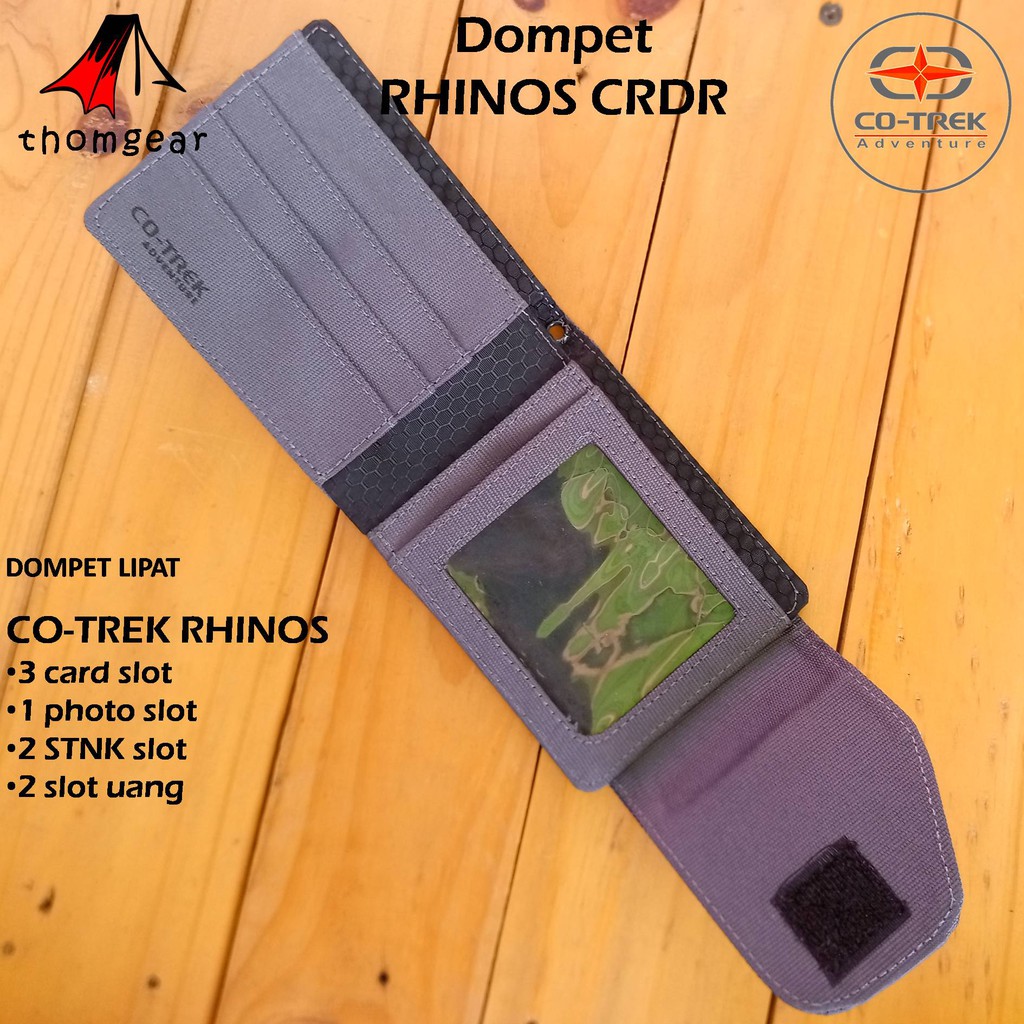 Thomgear Dompet Lipat Co-Trek Adventure Bahan Cordura Rhinos Dompet Outdoor Pria Fashion Terbaru