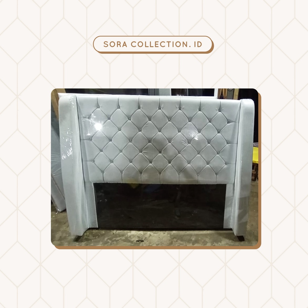 Divan + Sandaran Jaguar Tinggi - Rangka Tempat Tidur Uk 160x200