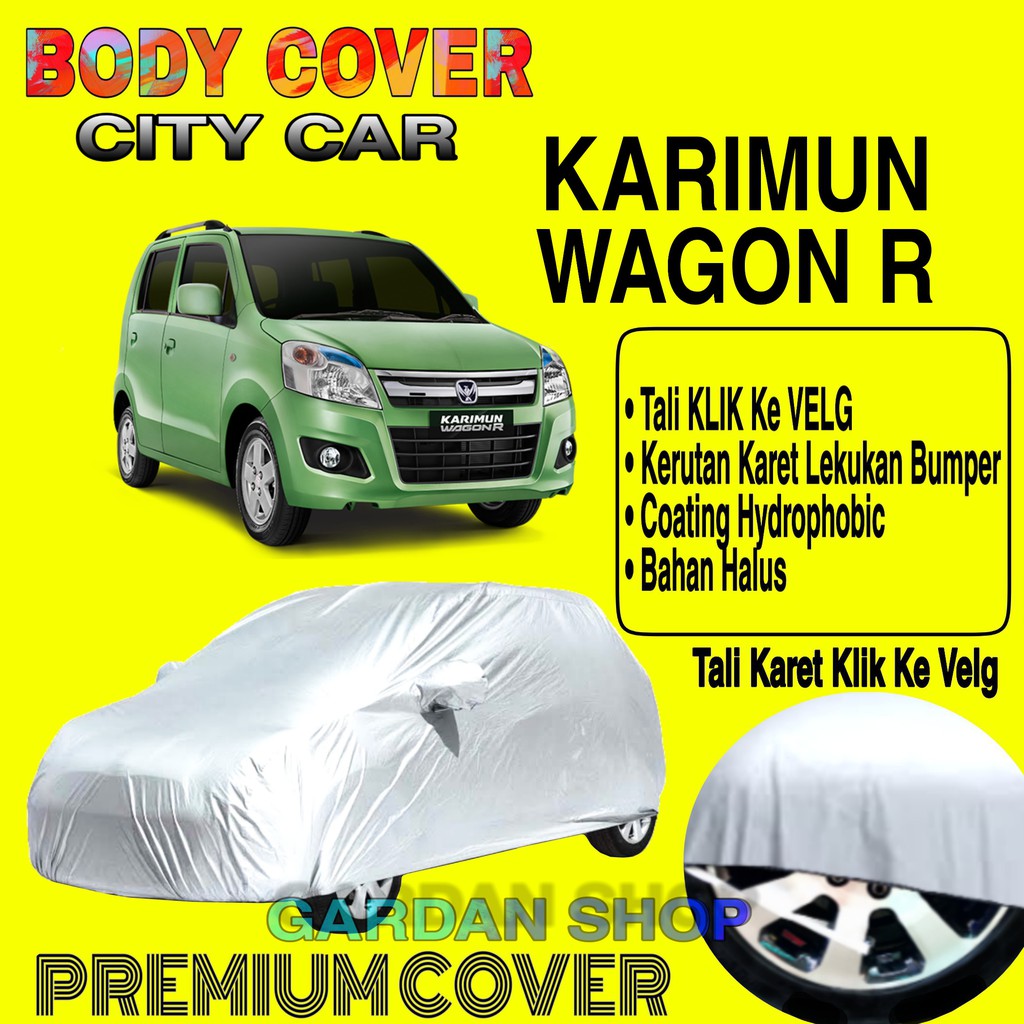 Sarung Mobil KARIMUN WAGON R Polos Body Cover penutup Mobil Wagon R PREMIUM