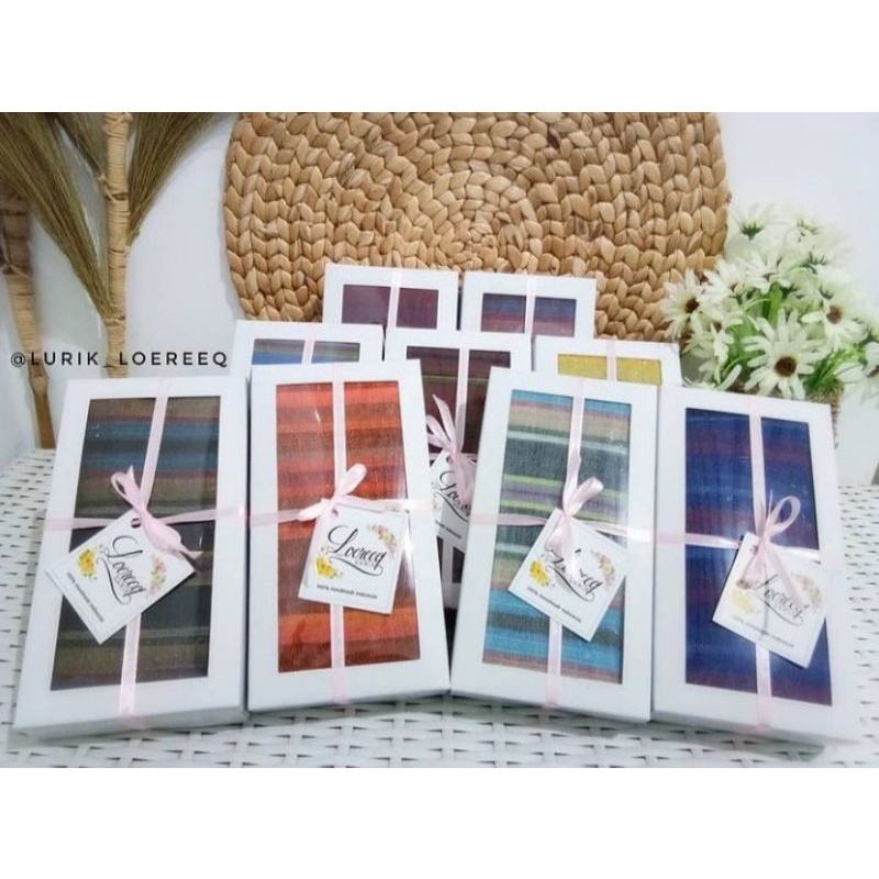 Syal tenun lurik special gift (with box)