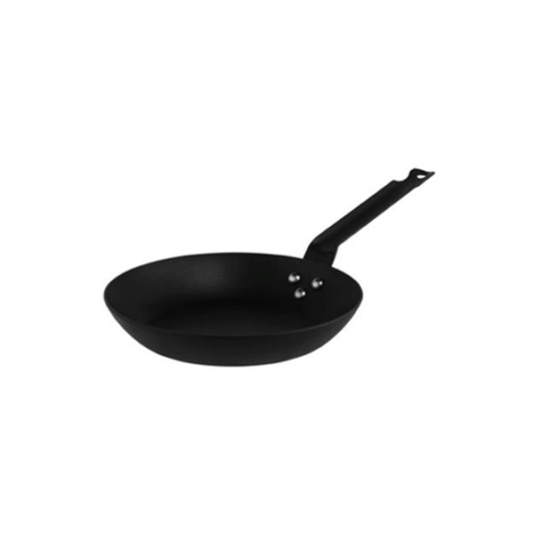 Black Steel Frying Pan 26cm Bima Chef