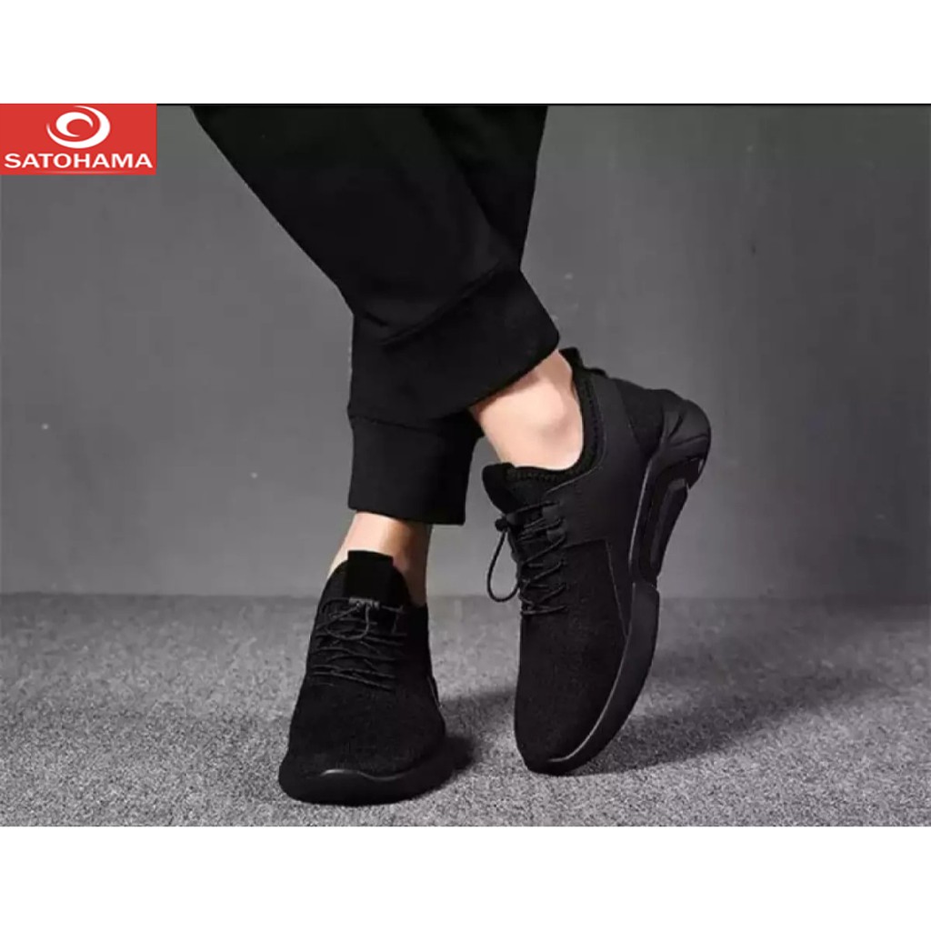 Satohama Sepatu Pria Sepatu Sneakers Sepatu Import Sepatu Trendy Sepatu Korean Mewah Hitam