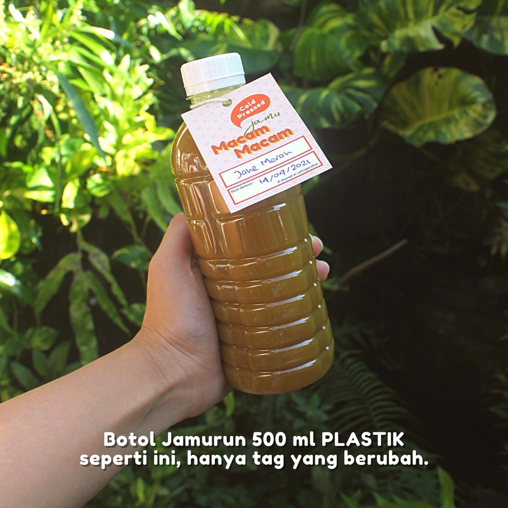 

JAMURUN 500ml PLASTIK VARIAN NON KUNYIT Sirih, Temulawak, Beras Kencur, dll.