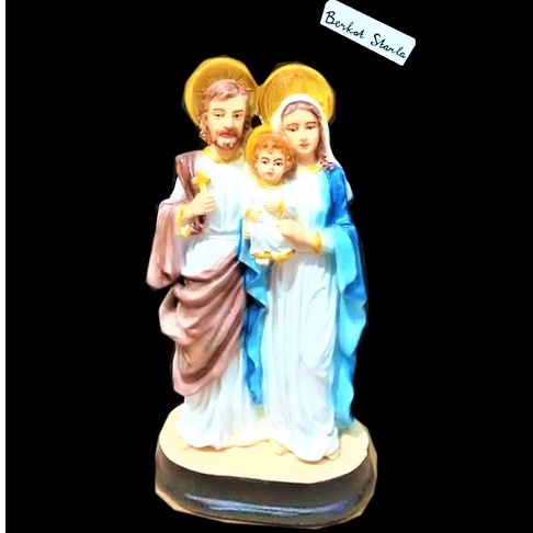 Patung Rohani Katolik/Keluarga Kudus Berdiri Aura 12/KK005/Aura Holy Family Fiber Religius Statue/Ca