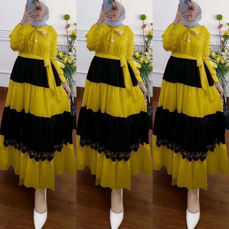 T.R - Gamis Polos Shakila Terbaru Asmiranda Dress Maxi  / Gamis Mewah Syakila Terbaru 2022 / Gamis Muslim Wanita Terbaru / Gamis Syakila Jumbo Terbaru / R.A - Asmiranda Maxy Gamis Muslim Aurora Dress Basic Premium Fashion Remaja Wanita Terlaris-5