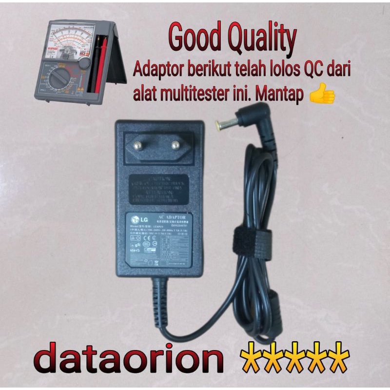 Adaptor Charger TV dan MONITOR LG 19V 1.7A DC 6.5*4.4 mm