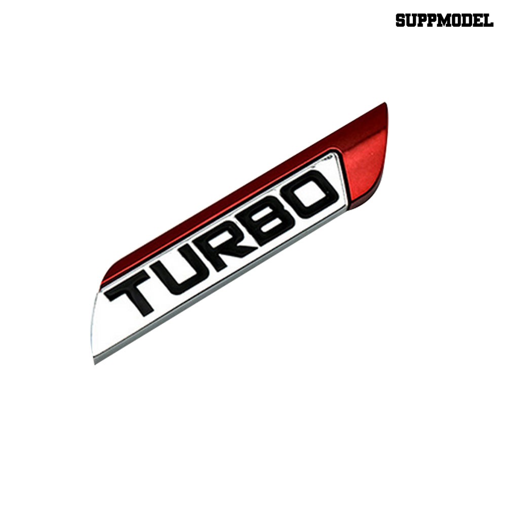 Supmodel 3D Metal TURBO Turbocharged Car Sticker Logo Emblem Badge Car Styling Decals