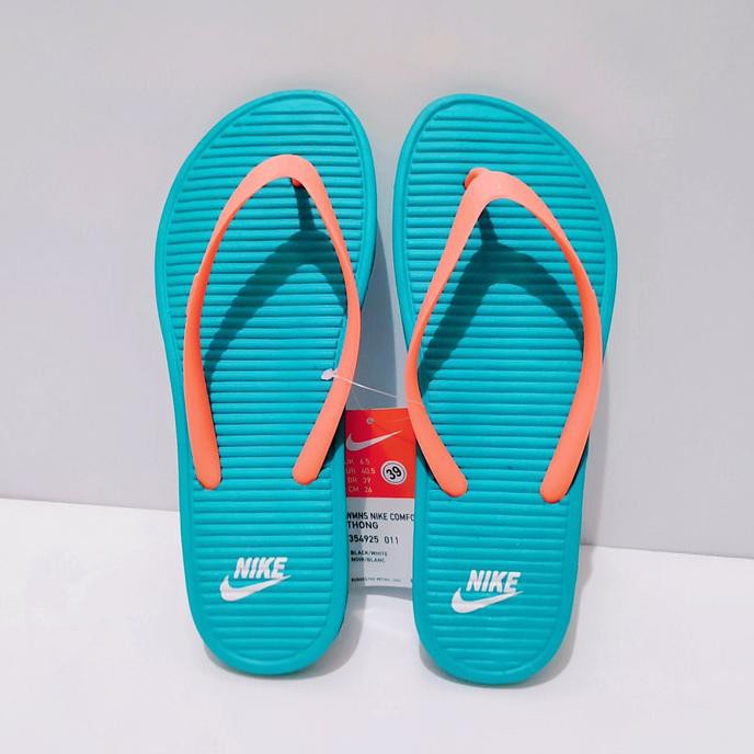 teal nike sandals