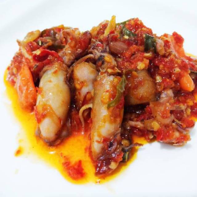 

Sambal cumi pedas, enak, sehat dan higienis,