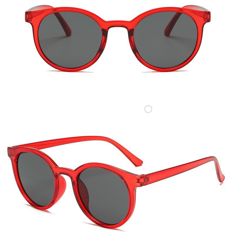 •OKEY BELI•KC098 Kacamata Frame Kucing Sunglasses Wanita Dan Pria Kacamata Fashion Import Murah-MERAH HITAM