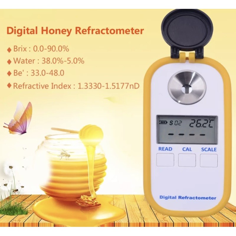 Digital Honey / Madu Refractometer Brix 0-90%