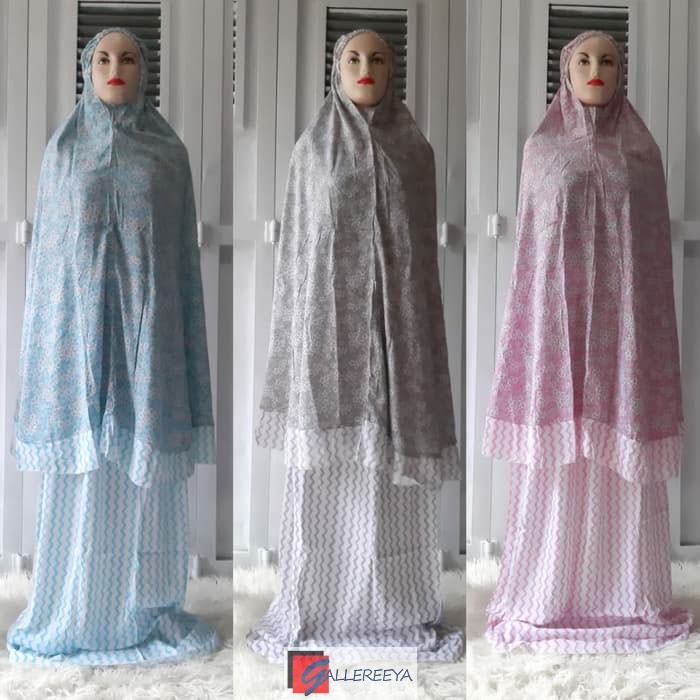 Gallereeya Mukena Dewasa Katun Rayon Bali Motif Bunga