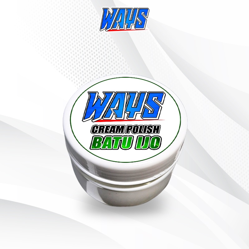 WAYS Batu Ijo Cream Polish / Batu Hijau Krim Poles Pengkilap Mesin Velg Stainless Crom Mobil Motor