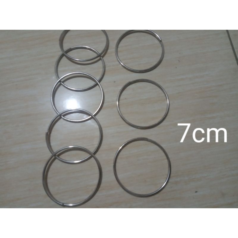 Cuci Gudang Ring Gendongan Sling O bulat besi 7cm nickle CRM