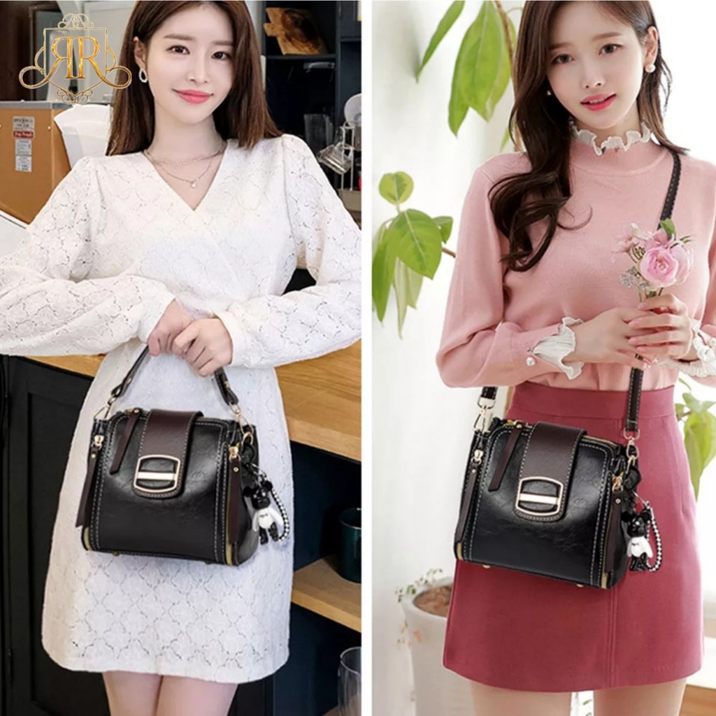 Tas Selempang OOTD Kekinian Korea  Tas Selempang Wanita Fashio Import Tas Cewek Tas Bahu Tas Tangan Wanita Selempang Messenger