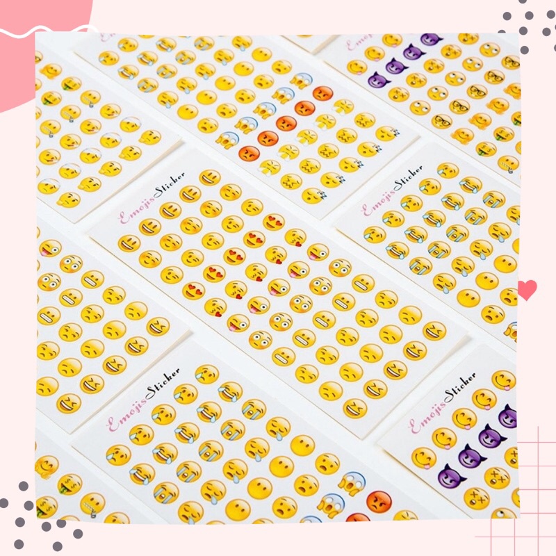 

1 Pcs Stiker Emoji Untuk Dekorasi Bahan PVC