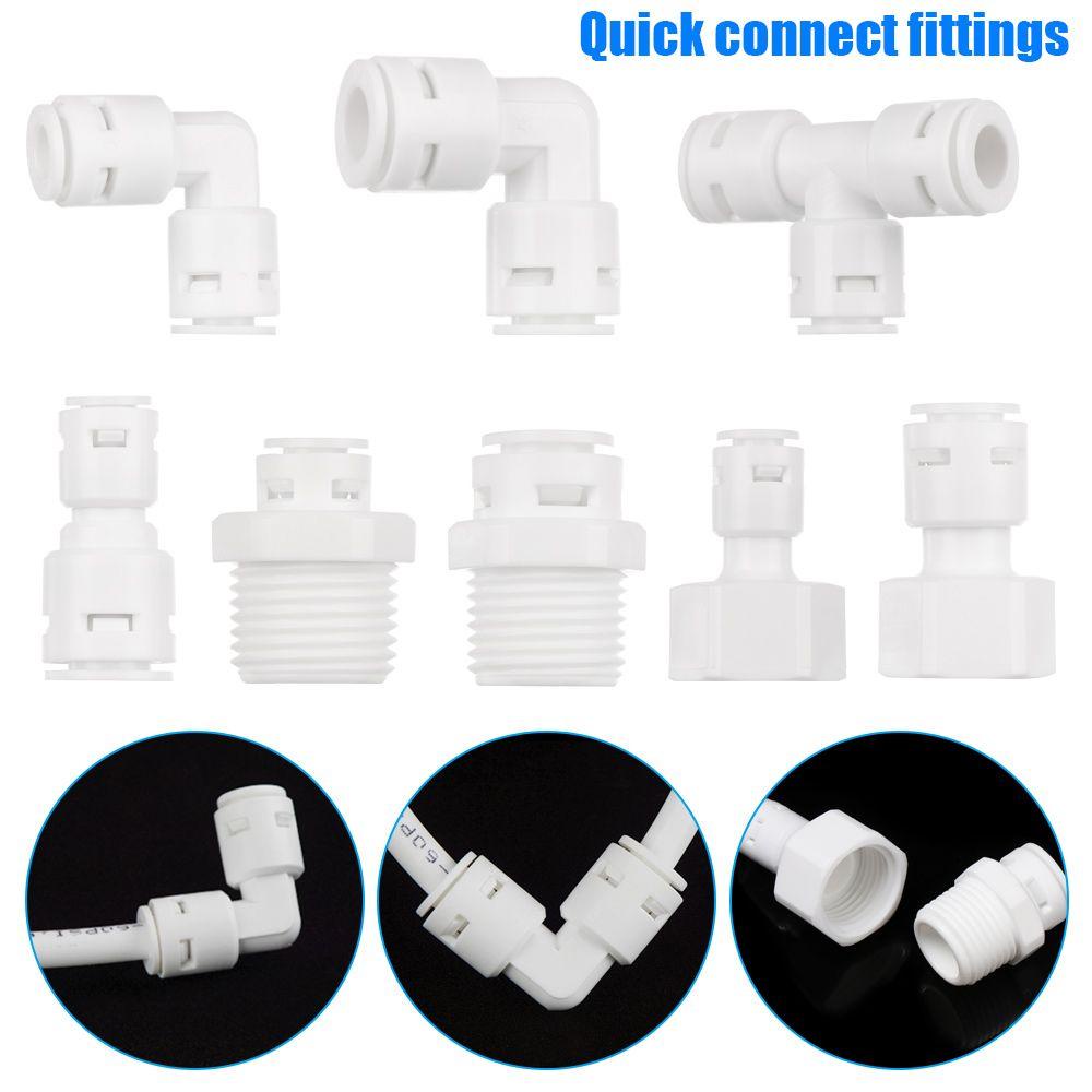 PREVA 1pcs Hose Tube Connector Plastic Reverse Osmosis Water Purifier Accessories Hose Connection