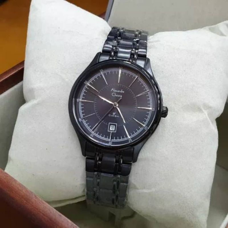 Jam Wanita Alexandre Christie AC8553  black