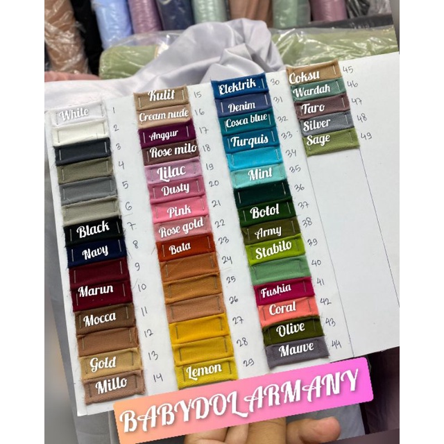 bahan baby doll.sifon.ceruti babydoll , bahan jilbab