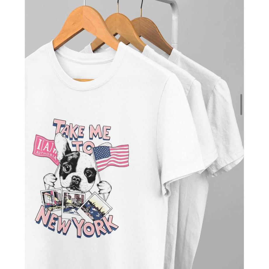 kaos tshirt pria wanita dog amerika READY STOCK