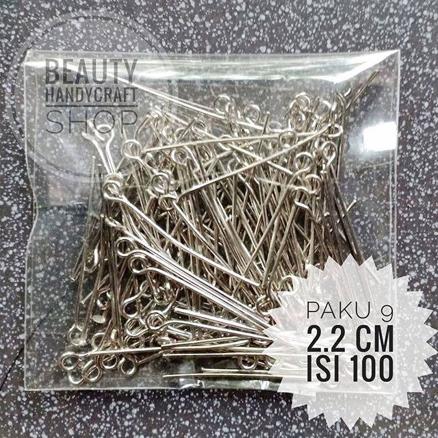 Isi 100 paku 9 uk 2 2 cm SILVER Shopee Indonesia