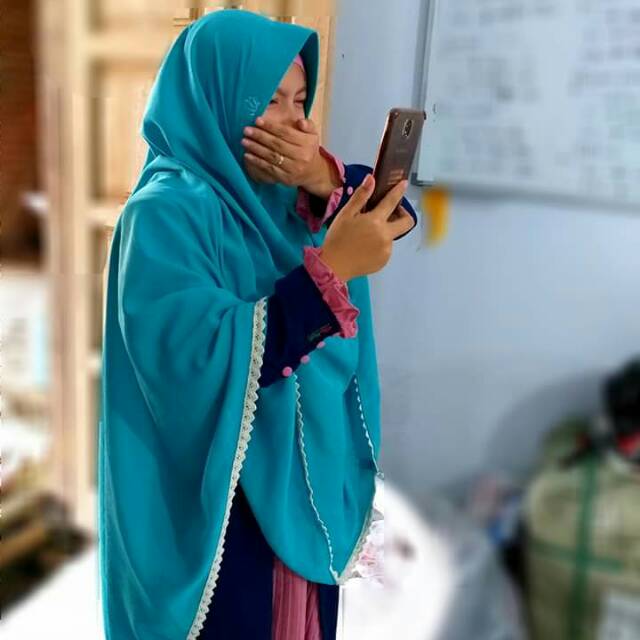 Jilbab instand hawari bahan wolfis