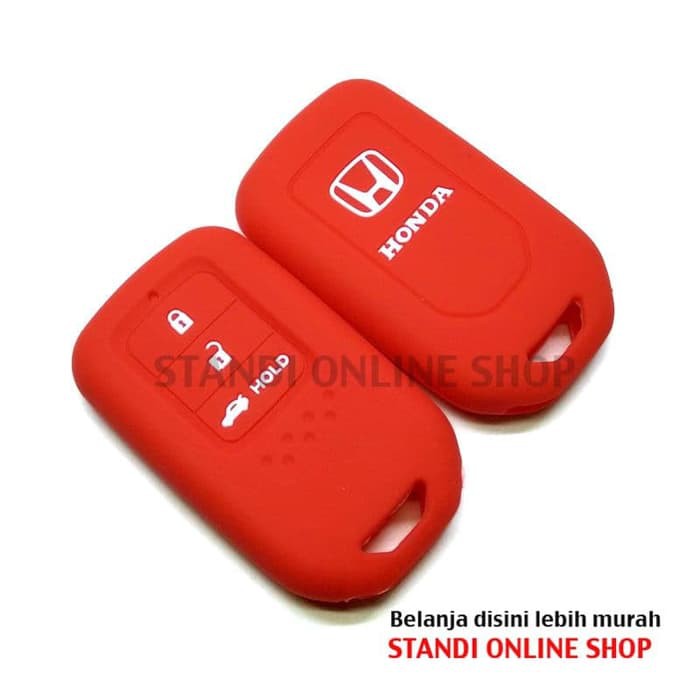 Kondom Kunci Silikon Remote Cover Honda All New CRV Turbo Merah