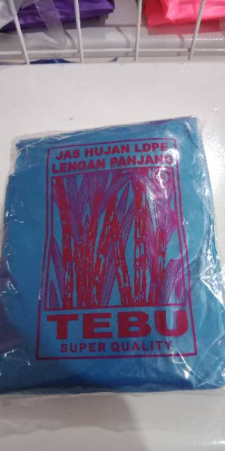 Jas Hujan Plastik Tebu dan Belalang Panjang Poncho HDPE